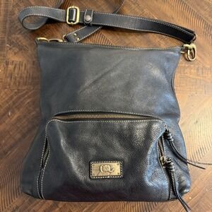 Avorio Italian Leather Satchel Purse Crossbody Adjustable Strap Designer Classic